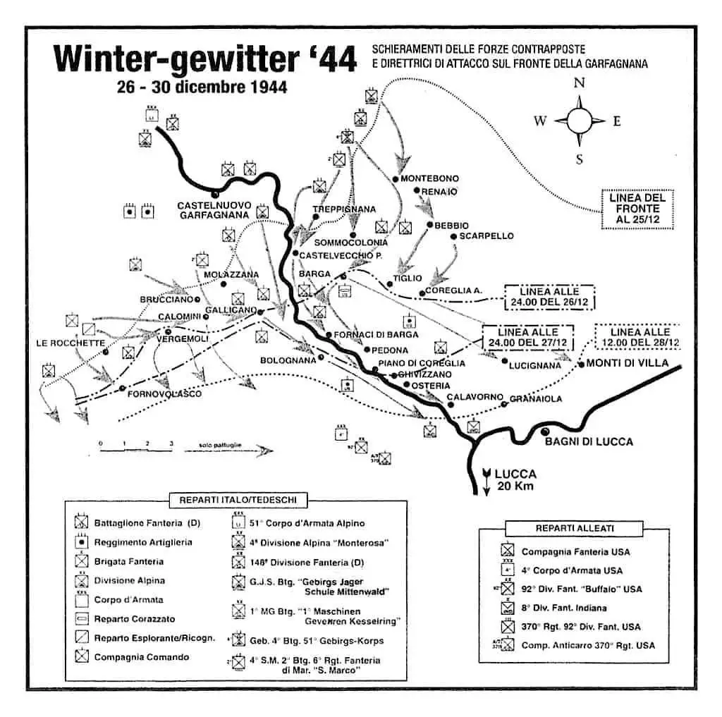 Battle of Garfagnana / Operation Winter Storm map.
