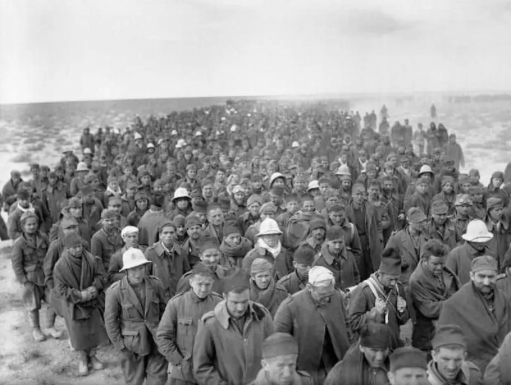 Italian Prisoners of War in Libya, 1941.