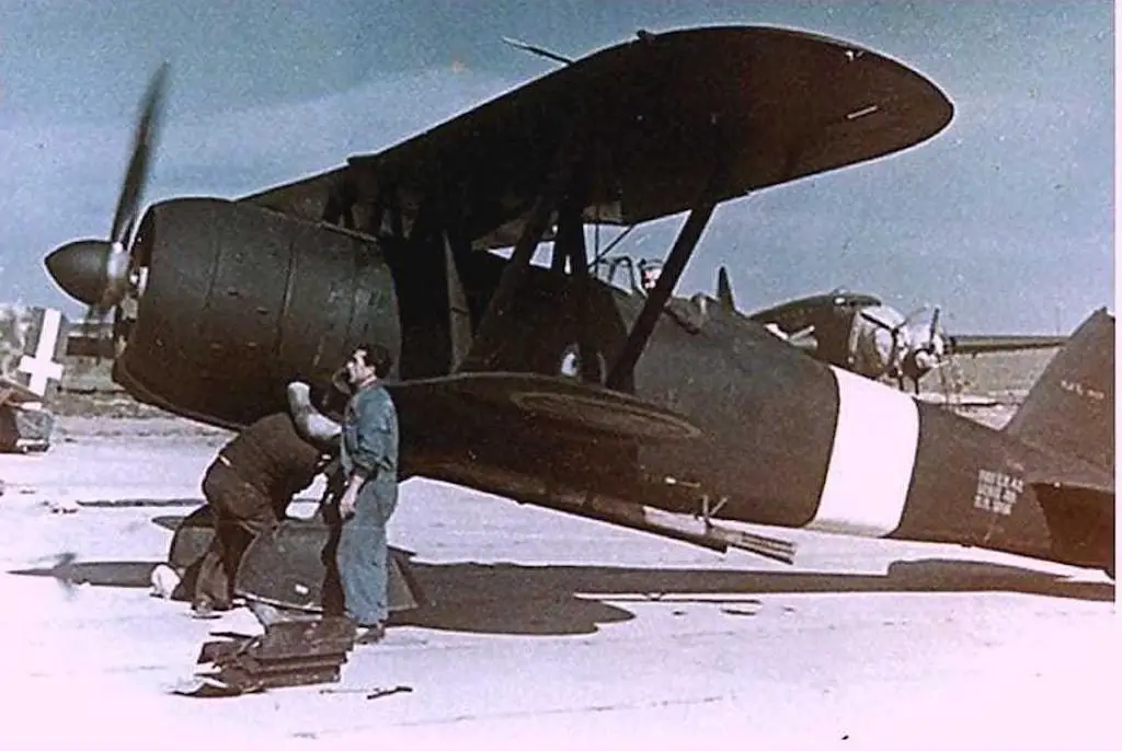 A Fiat CR.42 Falco in 1941 for regia aeronautica oob article.