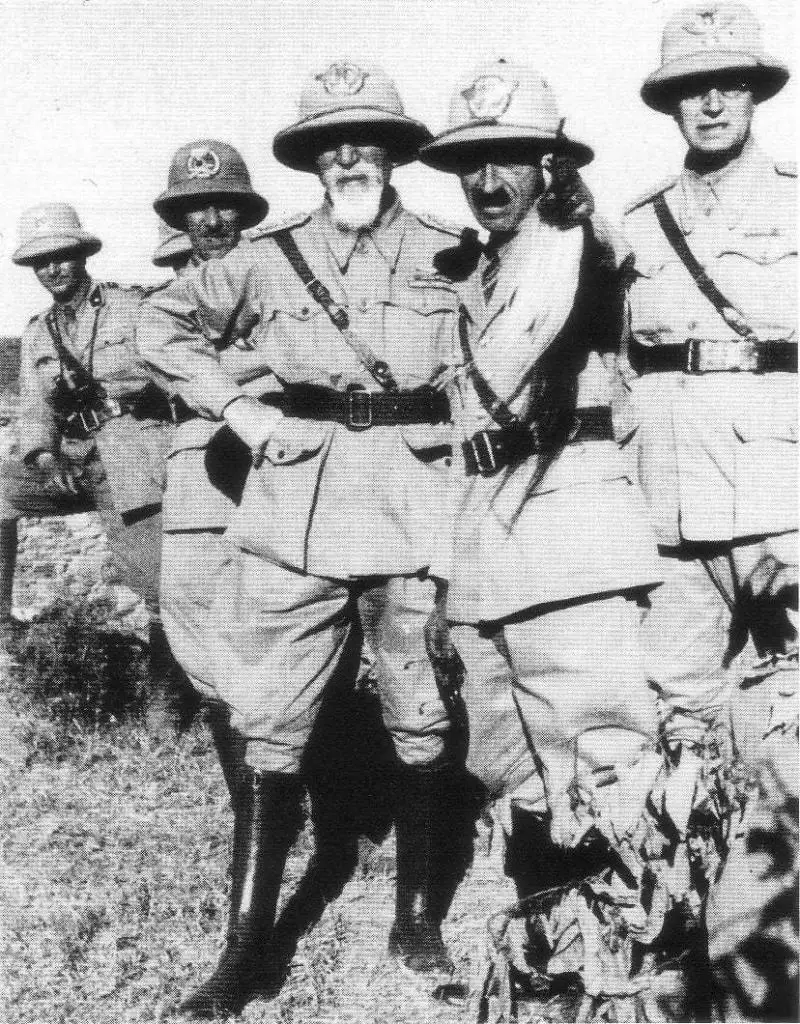 General De Bono at the beginning of the invasion of Ethiopia in 1935.