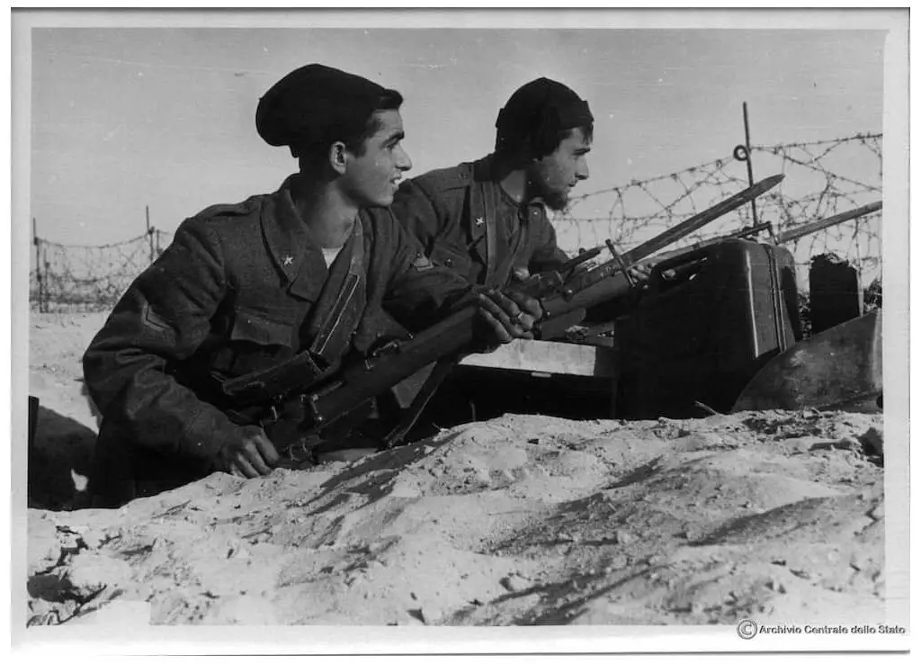 Giovanni Fascisti (GGFF) in North Africa. The photo appears to be taken in the winter.