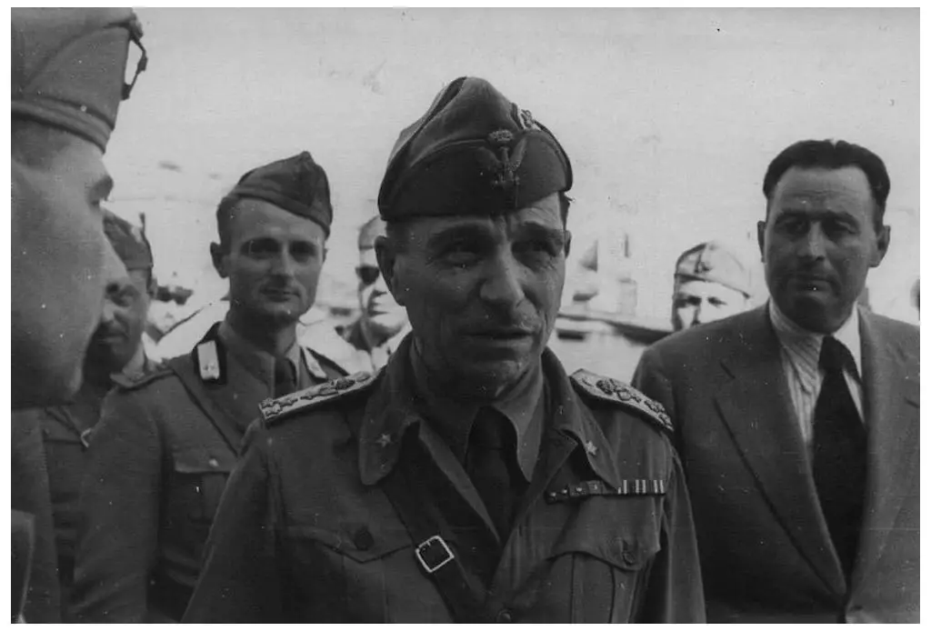 General Ettore Bastico in Crete, spring 1941. Image credit: Archivio Centrale dello Stato.