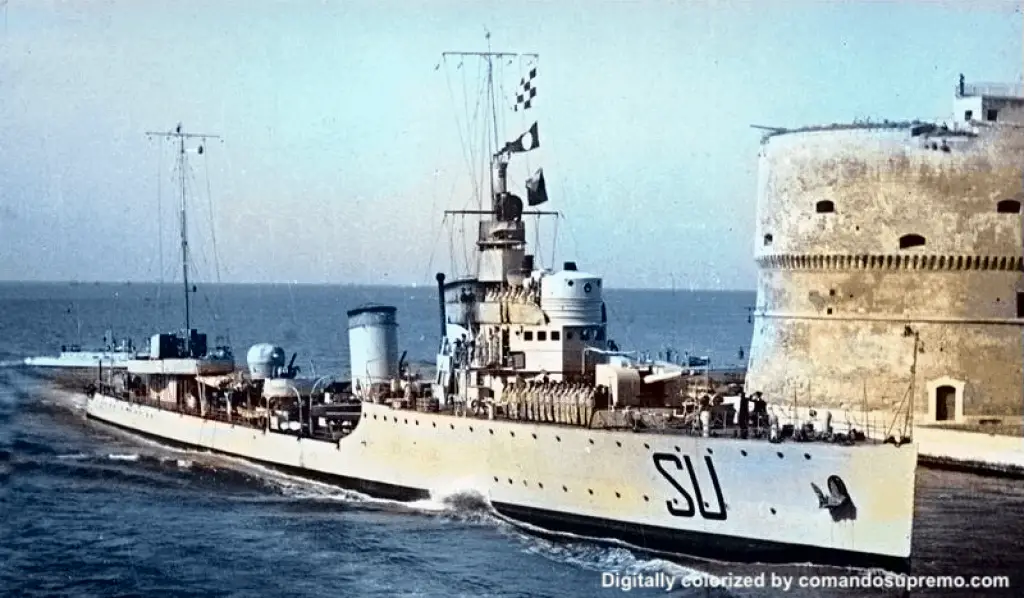 A colorized photo of Nazario Sauro on 1 January 1934.