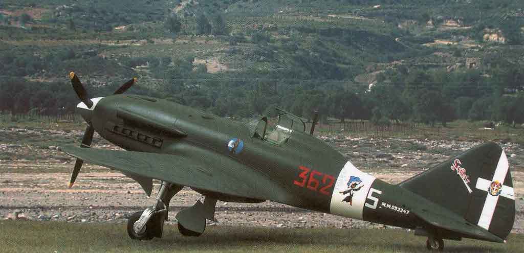 The Reggiane Re.2005 Sagittario MM092347 of the 362 Squadriglia .