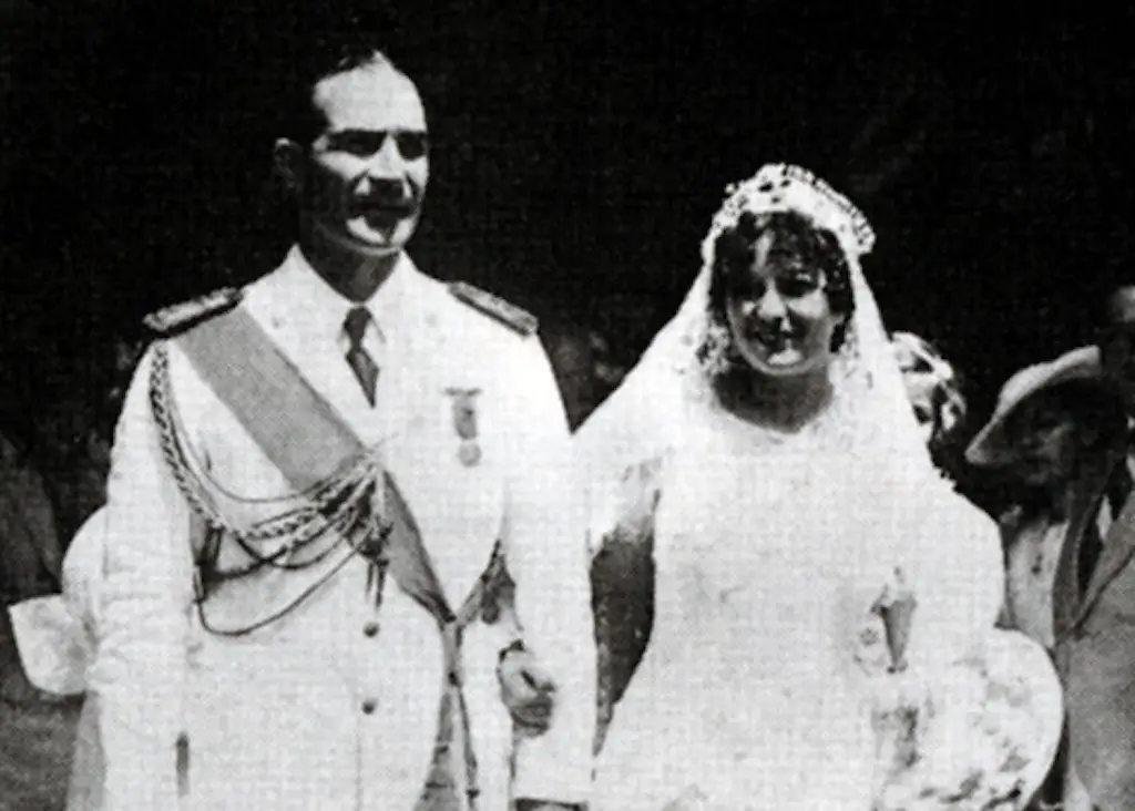 The 1934 wedding with Riccardo Federici.