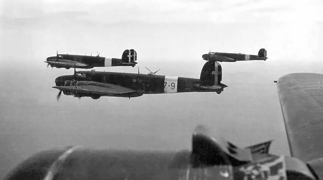 BR.20 Bombers in flight