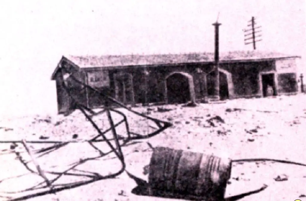 El Alamein Train Station in 1942.