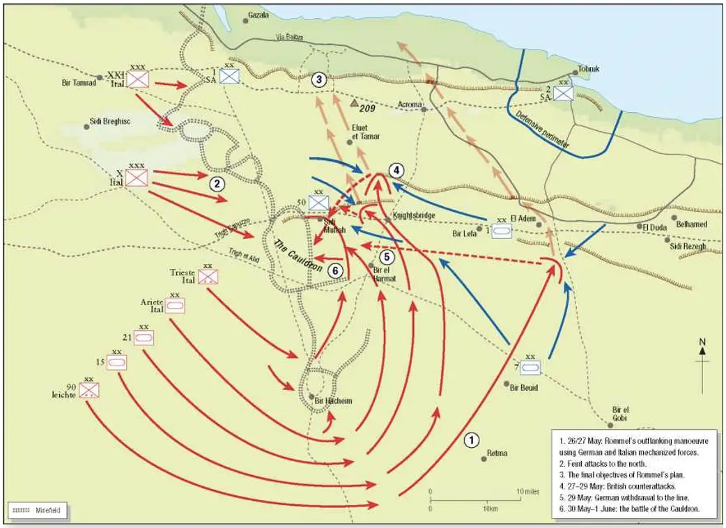 Battle of Gazala map