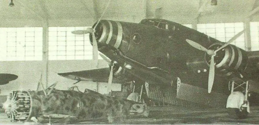 A C.R. 42 ready to be loaded onto a S.82
