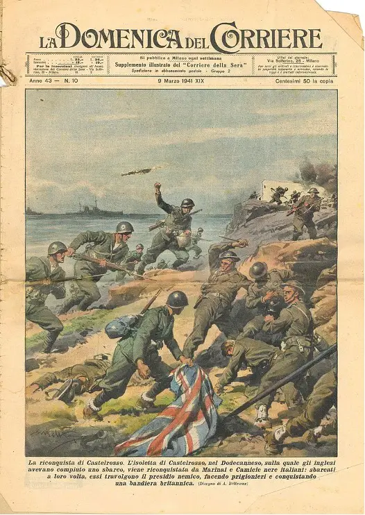 The recapture of Castellorizo in an Italian newspaper