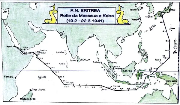 The voyage of the Eritrea