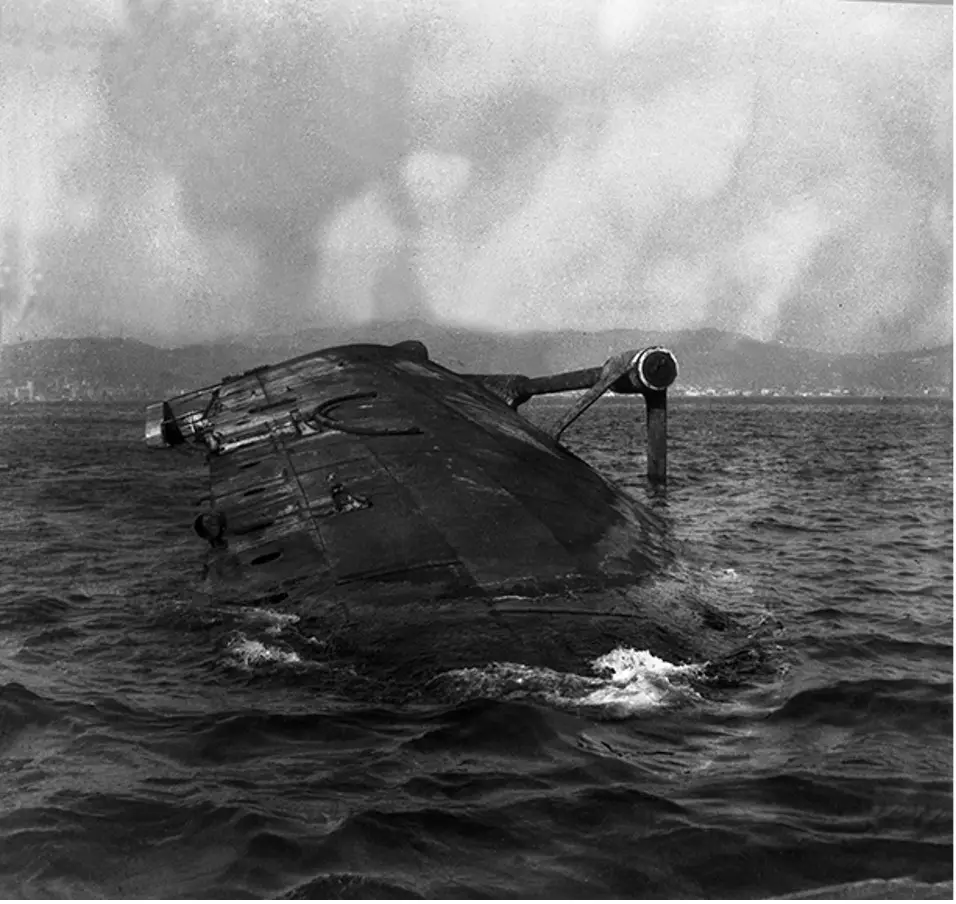 The Bolzano sunk in La Spezia