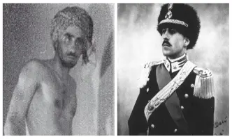 Amedeo Guillet disguised vs Him in his uniform