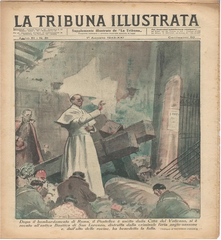 Cover of the "Tribuna illustrata" depicting the episode