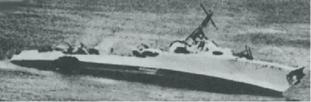 HMS Bedouin sinking