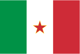 flag of the “Brigate Garibaldi”