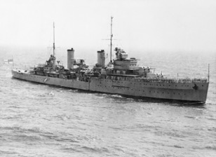 The cruiser HMAS Sydney