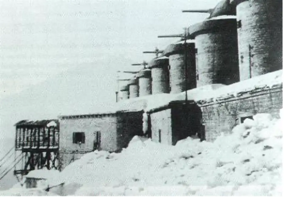 A view of the Chaberton battery