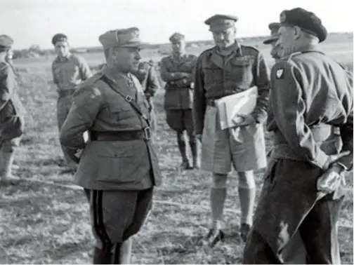Messe meeting Montgomery after the surrender