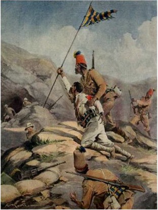 Figure 4 A propaganda picture depicting the death of Unatù Endisciau