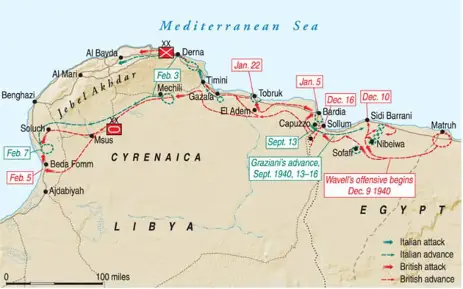 Figure 4 Overview of the whole campaign December 1940-February 1941 (Source Military History Network)